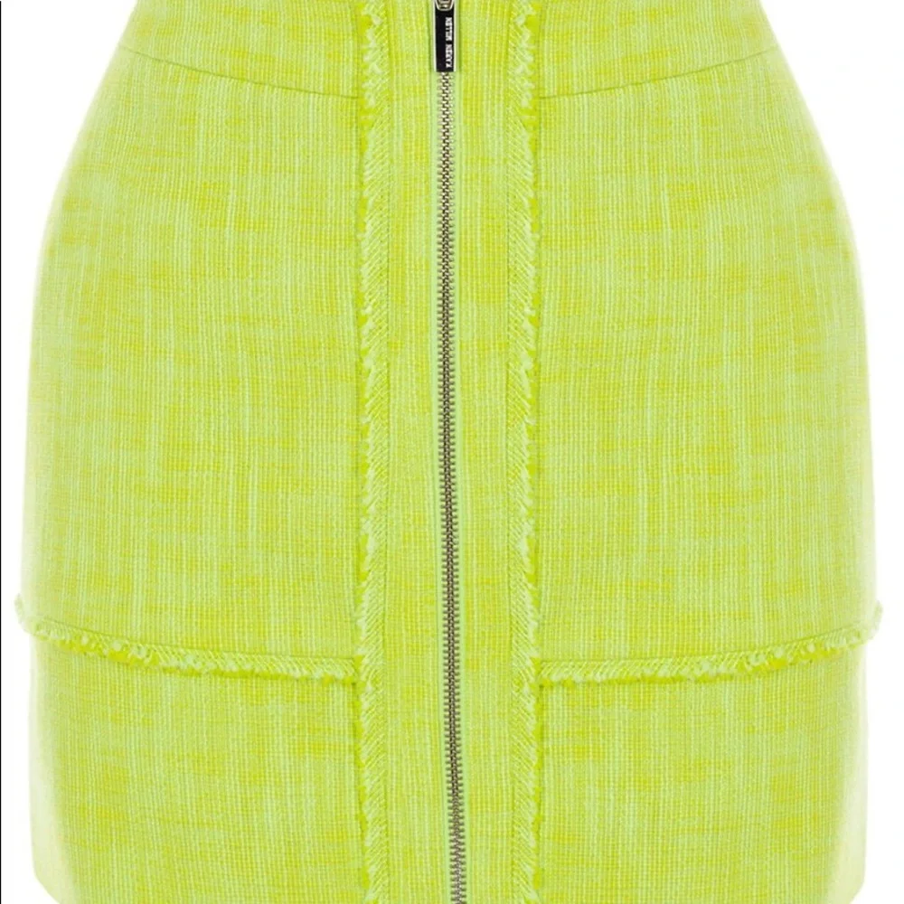 Karen Millen Green Tweed Mini skirt New - Picture 2 of 5